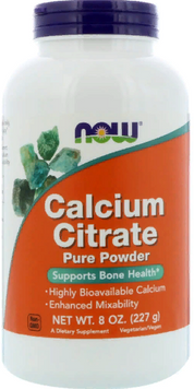 Now Foods Calcium Citrate 600 mg Цитрат кальция 227 г 827410 фото