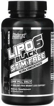 Жиросжигатель Nutrex Lipo-6 Black Ultra Concentrate Stim-Free 60 capsules 786823 фото