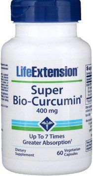 Life Extension Super Bio-Curcumin 400 mg 60 Veggie Caps Куркумин Супер-Био 535116 фото