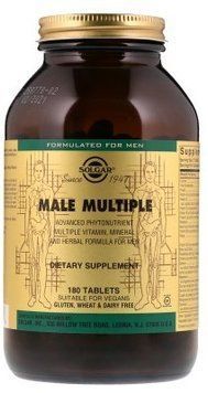 Solgar Male Multiple Advanced Phytonutrient 180 Tabs Витамины для мужчин 523572 фото