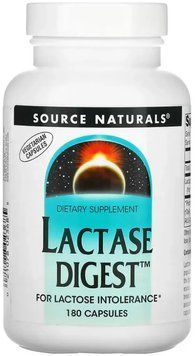 Source Naturals Lactase Digest 30mg - 180 Capsules 1452206 фото