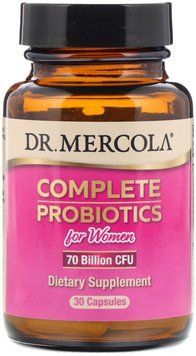 Dr. Mercola Complete Probiotics for Women, 70 Billion CFU, 30 Capsules (MCL-01912) 654558 фото
