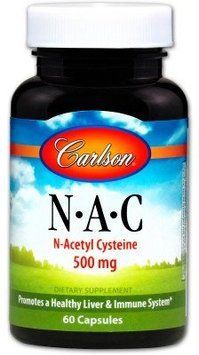 Carlson Labs N-A-C 500 mg 60 Caps Ацетилцистеин 552375 фото