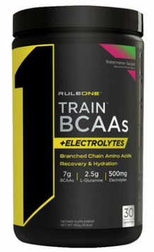 Амінокислота для спорту Rule 1 Train BCAAs + Electrolytes 450 g / 30 servings / Watermelon 1156835 фото
