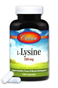 Carlson Labs L-Lysine 500 mg 100 caps 488754 фото
