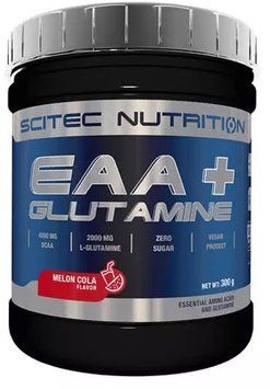 Амінокислота для спорту Scitec Nutrition EAA+Glutamine 300 g / 33 servings / melon-cola 996974 фото
