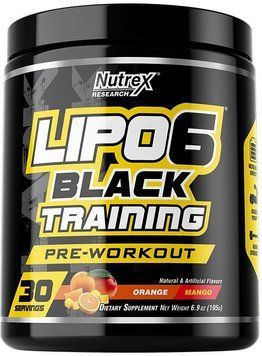 Передтренувальний комплекс Nutrex Research Lipo-6 Black Training 195 g /29 servings/ Mango Orange 914167 фото