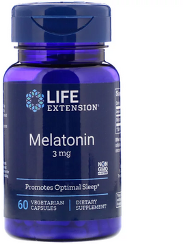 Life Extension Melatonin 3 mg 60 Caps (LEX-33006) 590727 фото