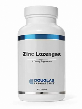 Douglas Laboratories Zinc Lozenges Цинк цитрат 100 жевательных таблеток 776641 фото