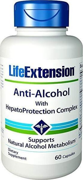 Life Extension Anti-Alcohol HepatoProtection Complex 60 Caps (LEX-22400) 590726 фото