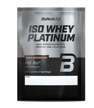 BiotechUSA Iso Whey Platinum 22,5 g chocolate 1478306 фото