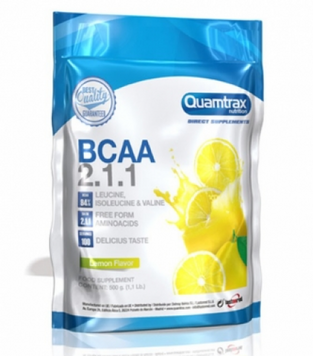 Амінокислота для спорту Quamtrax BCAA 2.1.1 Powder 500 g / 100 servings / Lemon 720680 фото
