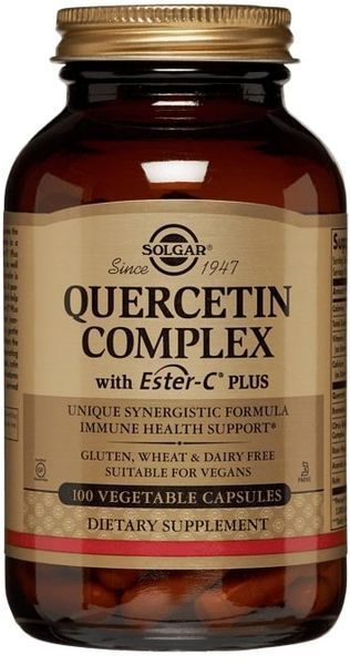 Solgar Quercetin Complex with Ester-C Plus Солгар Кверцетин комплекс з естер-С 100 капсул 500331 фото