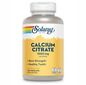 Solaray Calcium Citrate 1000mg - 120 Veg Capsules 1452864 фото