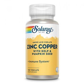 Solaray Zinc Copper - 100 vcaps 1472030 фото