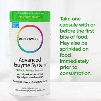 Rainbow Light Advanced Enzyme System 180 vCaps Підтримка травлення 535478 фото