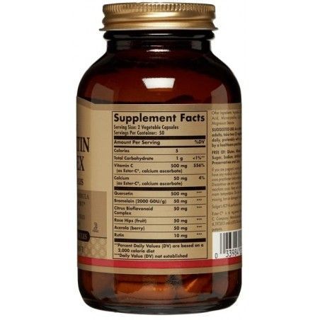 Solgar Quercetin Complex with Ester-C Plus Солгар Кверцетин комплекс з естер-С 100 капсул 500331 фото