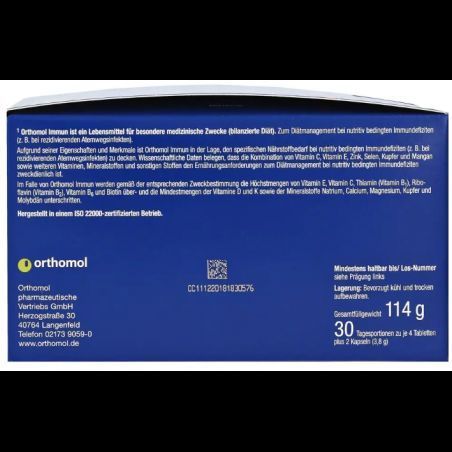 Orthomol Immun Вітаміни для імунітету 30 днів (капсули/таблетки) 1088698 фото