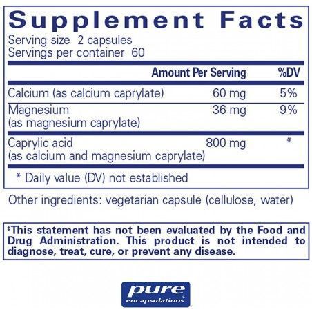 Pure Encapsulations Caprylic Acid 120 caps (PE-01128) 607088 фото