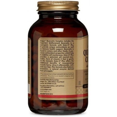 Solgar Quercetin Complex with Ester-C Plus Солгар Кверцетин комплекс з естер-С 100 капсул 500331 фото