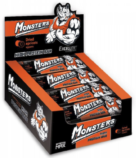Monsters Strong Max 80 g x 20 Dried Apricots 796645 фото