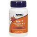 Now Foods Vitamin K-2 (MK7) 100 mcg 60 вегетарианских капсул (Витамин K2) 523361 фото 1