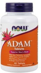 NOW Foods Adam Men's Multiple Vitamin Tablets 60 tabs 414054 фото