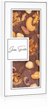 Шоколад молочный Laviva Chocolate Milk chocolate "Nuts" 33.6 % Орехи 90 г (UA-0038) 1381067 фото