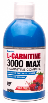 Жиросжигатель Quamtrax L-Carnitine 3000 500 ml / 31 servings / fruit 1112734 фото