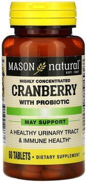 Mason Natural Cranberry with Probiotic Журавлина з пробіотиком 60 таблеток 893735 фото
