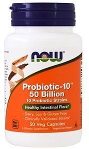 Now Foods Probiotic-10 50 billion, 50 veg caps 417994 фото