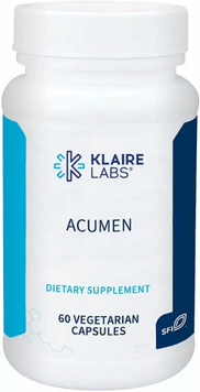 Klaire Labs Acumen Екстракт Бакопа для мозку і пам'яті 60 вегетаріанських капсул 800624 фото