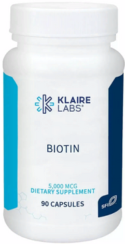 Klaire Labs Biotin 5000 mcg Біотин 90 капсул 799839 фото