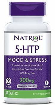 Амінокислота для спорту Natrol 5-HTP Time Release Maximum Strength 200 mg 30 Tabs 5-гідроксітріптофана максимальна сила 552345 фото