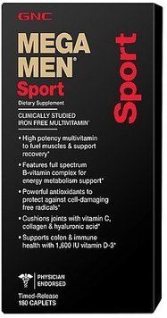 GNC Mega Men Sport 180 caps 460619 фото
