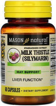 Mason Natural Milk Thistle Silymarin Расторопша пятнистая силимарин 60 капсул 936589 фото