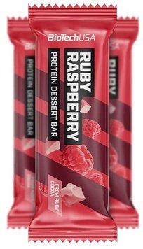 Протеиновый батончик BiotechUSA Protein Dessert Bar 50 g / Ruby Raspberry 1000380 фото