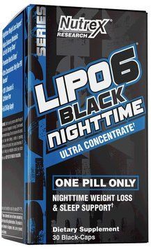 Жироспалювач Nutrex Research Lipo-6 NightTime 30 capsules 936557 фото