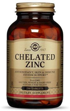 Solgar Chelated Zinc 250 Tablets 496819 фото