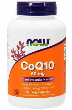 Now Foods CoQ10 60 mg Veg Capsules 180 caps 416600 фото