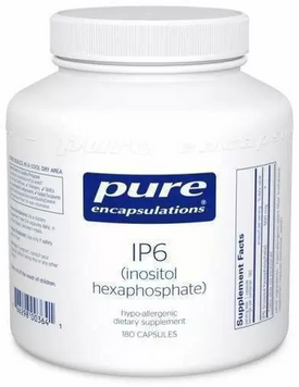 Pure Encapsulations IP6 Inositol Hexaphosphate 500 mg Інозітол гексафосфат 180 капсул 793329 фото