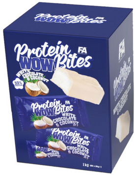 Протеїнові цукерки Fitness authority Wellness Line WOW! Protein Bites 1000 g / 56 servings / white chocolate-coconut 1082483 фото