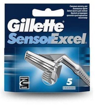 Gillette Sensor Excel Сменные касеты для бритья для женщин 5 шт 1300462 фото