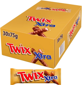 Упаковка батончиків Twix Extra у молочному шоколаді 30х75 г (УП5000159473163) 1253597 фото