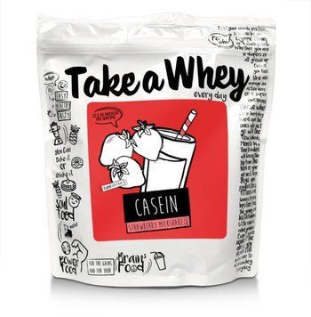 Протеин Take-a-Whey Casein 750 g /25 servings/ Strawberry Milkshake 510495 фото