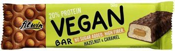 FitWin Vegan Bar - 12x50g Hazelnut & Caramel 1459729 фото