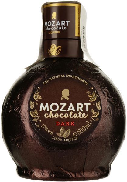 Лікер Mozart Dark Chocolate Cream 17% 0.5 л (9013100040280) 1344861 фото