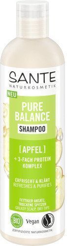 Sante Pure Balance Shampoo БІО-Шампунь для балансу волосся, жирного біля коріння та сухого на кінчиках з яблуком 250 ml 1308795 фото