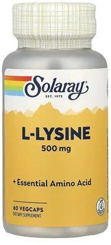 Solaray L-Lysine 500mg - 60 Veg Capsules 1452758 фото