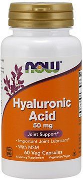 Now Foods Hyaluronic Acid with Msm Veg Capsules 60 caps 416650 фото